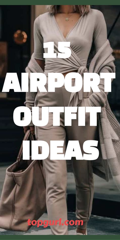 Get ready to travel in style and comfort with our top airport outfit ideas that promise to elevate your journey. Travel Cute Outfit, Private Jet Outfit Classy, Cute Comfortable Travel Outfits, Airport Women Outfits, Stylish Leisure Wear, Elevated Travel Outfit, Airport Outfit Inspiration, Outfits To Fly In Airport Style, Miami Airport Outfit Travel Style