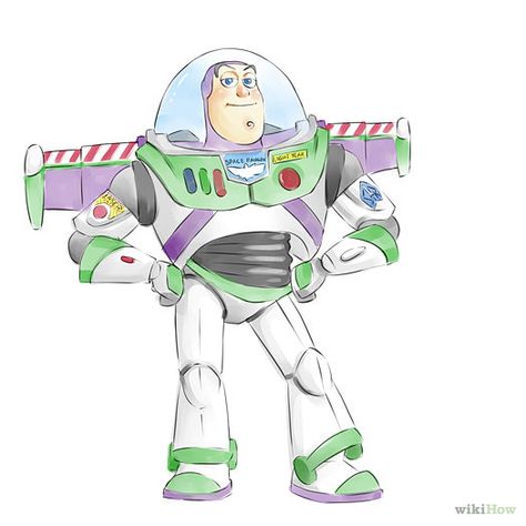 Draw Buzz Lightyear | wikiHow Buzz Lightyear Drawing, Cartoon Drawing Images, Dibujos Toy Story, Disney Princess Cartoons, Disney Character Drawing, Cartoon Drawings Disney, Story Drawing, Disney Cartoon Characters, Toy Story Buzz Lightyear