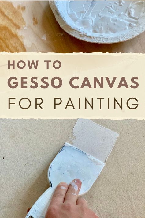 Canvas For Painting, Gesso Painting, Oil Painting For Beginners, Abstract Painting Techniques, Oil Painting Tutorial, Acrylic Painting Lessons, Acrylic Painting Tutorials, Great Paintings, Art Instructions