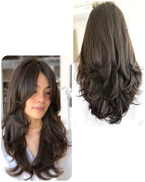 Haircuts For Long Hair With Layers, Hairstyles For Layered Hair, Haircuts For Medium Hair, Haircuts Straight Hair, Hair Makeover, Long Layered Hair, Haircuts For Long Hair, Long Hair Cuts, Medium Length Hair Cuts