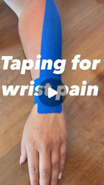 Wrist Kt Taping, Wrist Therapy Exercises, Diy Wrist Brace, Kt Tape Wrist Pain, How To Wrap Your Wrist, How To Wrap A Sprained Wrist, Kt Tape Wrist Support, Sprained Wrist, Wrist Pain Relief