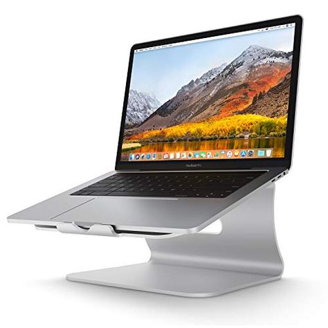 Bestand Aluminum Laptop Stand Desktop Macbook Stand for Apple Macbook air/pro and All Notebooks Silver (Patented) Macbook Stand, Portable Laptop Table, Laptop Store, Best Macbook, Steve Wozniak, Macbook Desktop, Rain Design, Computer Stand, Best Computer