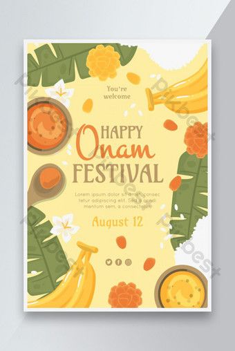 Onam Festival Poster, Onam Poster, Graphic Design Inspiration Typography, Festival Poster Design, Japanese Art Samurai, Onam Festival, Dark Black Wallpaper, Happy Onam, Festival Poster