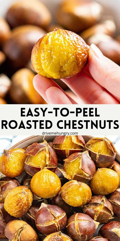 Roasted Chestnuts Recipes, Snack For Christmas, Chestnut Recipes, Winter Snack, Sweet Chestnut, How To Roast, Roasted Chestnuts, Nut Recipes, Cooking Guide