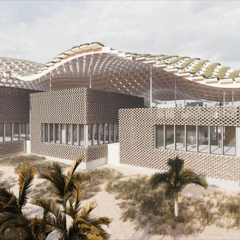 Cultural center of Marrakech, Morocco Open Theater, Interior Architecture Presentation, Landscape Design Competition, Urban Spaces Design, Architecture Symbols, Site Plan Design, Apartments Exterior, Conceptual Architecture, Central Square