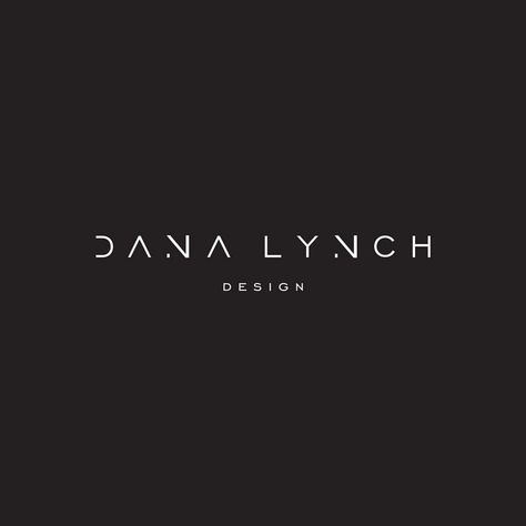 Recently wrapped brand development for @danalynchdesign Modern, straight-forward and luxurious it is everything I love about high end… Minimal Logo Branding, Logos Photography, Typo Logo Design, Logos Vintage, Unique Font, Typeface Logo, Inspiration Logo Design, Logo Unique, Text Logo Design