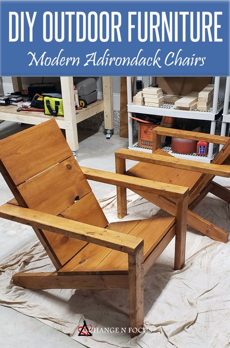 Yard Chairs Outdoor Furniture, Diy Fire Pit Furniture, Anna White Outdoor Furniture, Arondack Chairs Diy Ideas, Diy Chair Outdoor, Diy Muskoka Chair, Diy Wooden Patio Furniture, Diy Outdoor Furniture Wood, Diy Outside Chair