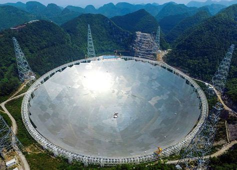 China's 'FAST' telescope lends an ear to Yuri Milner's Breakthrough Listen project Radio Telescope, Largest Telescope, Astronomical Observatory, Zhuhai, Mall Of America, Pictures Of The Week, Light Year, Stephen Hawking, Smart City