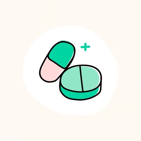 Medicine capsule and pill icon illustration | free image by rawpixel.com / Mind Medicine Icon Aesthetic, Nightingale Illustration, Germs Cartoon, Pill Illustration, Ivy Prints, Aesthetic Medical, Medicine Illustration, Tissue Paper Roll, Kedokteran Gigi