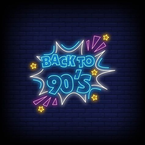 Neon 90s, Back To The 90's, 90s Theme Party, Back To The 90s, Light Fashion, 80s Neon, Graffiti Wallpaper Iphone, Neon Moon, Yearbook Themes