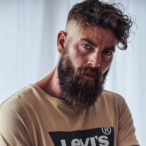 Short Hair Long Beard, Short Beard Styles For Men, Short Beard Styles, Medium Beard Styles, Lumberjack Beard, Viking Haircut, Different Beard Styles, Growing Facial Hair, Long Beard Styles