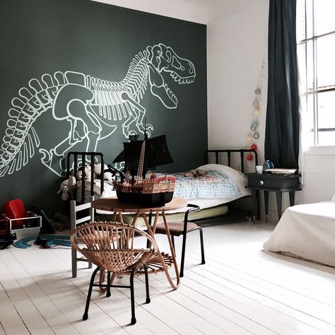 ★ T-REX DINOSAUR KIDS WALL DECALS XXL : 190 x 105 cm (74,8 x 41,4") Choose your color according to our color chart. You can also indicate that you want to reverse the design. All these instructions will be done for free. ⚠ All our wall decals must be applied on perfectly smooth, clean surfaces and satin paints ; matte finishes sticking less well. ★ WHY CHOOSE E-GLUE WALL DECALS for your kids room or nursery ? - all original designs, you cannot find them from any other seller - decals are made wi Kid Room Decor For Boys, Dinosaur Boys Room, Dinosaur Kids Room, Boys Room Wall Decor, Kids Room Wall Murals, Boys Wall Stickers, Wall Stickers For Kids, Dinosaur Wall Decals, Large Wall Decals