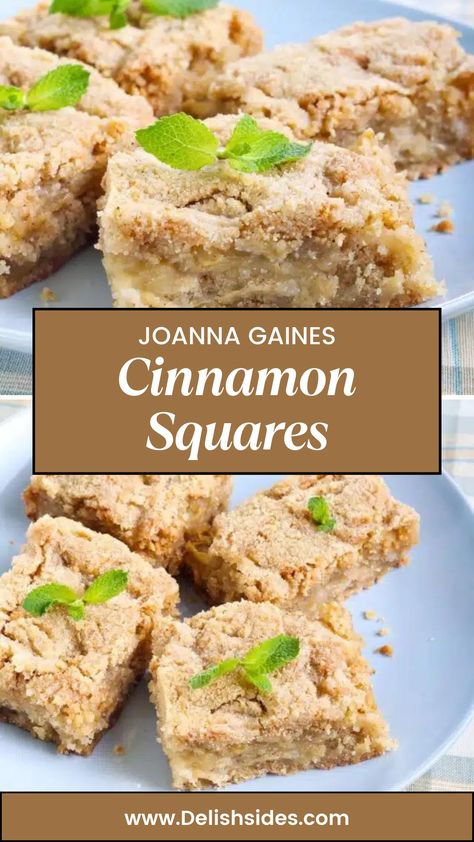 Joanna Gaines Cinnamon Squares: A Decadent Dessert Joanna Gaines Cinnamon Squares Recipe, Crumbl Cinnamon Square, Joanna Gaines Cinnamon Squares, Cinnamon Squares Joanna Gaines, Cinnamon Bars Recipe, Gains Recipes, Cinnamon Squares, Magnolia Recipes, Johanna Gaines