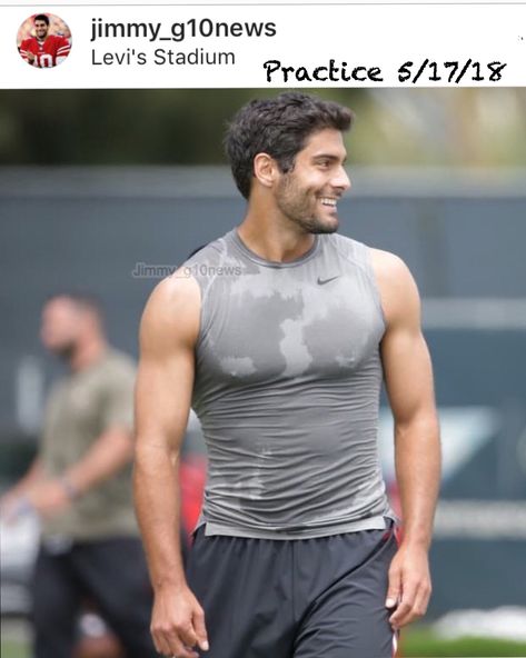 Nfl Football 49ers, Jimmy Garoppolo, Ripped Body, Macho Man, American Football Players, Rugby Players, Nfl Players, Athletic Men, Sport Man