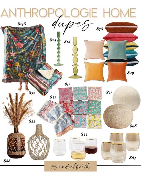 Anthropologie Rug Living Room, How To Decorate Like Anthropologie, Anthropology Inspired Bedroom, Anthropologie Mantle Decor, Anthropologie Style Bedroom, Eclectic Amazon Finds, Amazon Eclectic Decor, Anthropologie Home Decor Inspiration Living Room, Anthro Inspired Bedroom