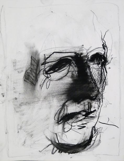 Tim Dayhuff - drawing - September 2014 - charcoal on paper - 11 x 14 in Charcoal Face Drawing, Drawing With Charcoal, Drawing Charcoal, 얼굴 드로잉, Charcoal Portraits, White Pastel, Charcoal Drawings, Charcoal Art, A Level Art