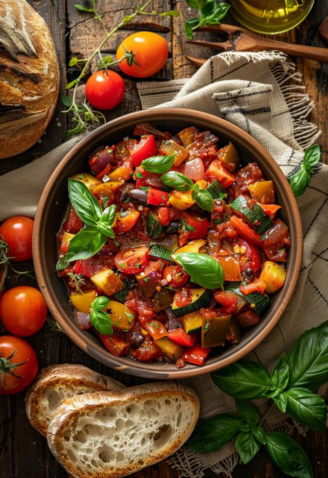 Learn How to Cook Ratatouille Recipe For Free | Recipes You'll Love, Made Easy! Ratatouille Dish, August Food, Vegetable Ratatouille, Trendy Recipes, Food Shoot, Acai Bowls Recipe, Ratatouille Recipe, Pickled Okra, Simple Green Salad