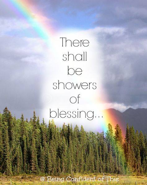 When needs arise, what is your first course of action? Often we neglect to ask for showers of blessing that our Heavenly Father is waiting to provide. What if we tried a different approach? Godly Encouragement, Rainbow Promise, Jehovah Jireh, Rainbow Angel, Prayer Images, Showers Of Blessing, Being Confident, Rainbow Quote, I Love Rain