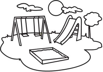 http://industriouslyemily.blogspot.com/2010/07/playground.html Playground Clipart, Student Teaching Gifts, Clip Art Black And White, Spanish Learning Activities, Body Preschool, Writing Motivation, Play Structure, Backyard Play, Comprehension Worksheets