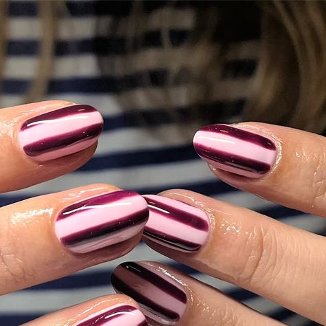 Georgia Cotterill | Manchester BIAB & Nail Art Specialist on Instagram: "stripes on stripes   *phase 1*" Pink Stripe Nails, Green Stripe Nails, Candy Stripe Nails, Stripe Nail Designs, Ombre Christmas Nails, Biab Nail Art, Striping Nail Art, Nail Stripes, Strip Nails