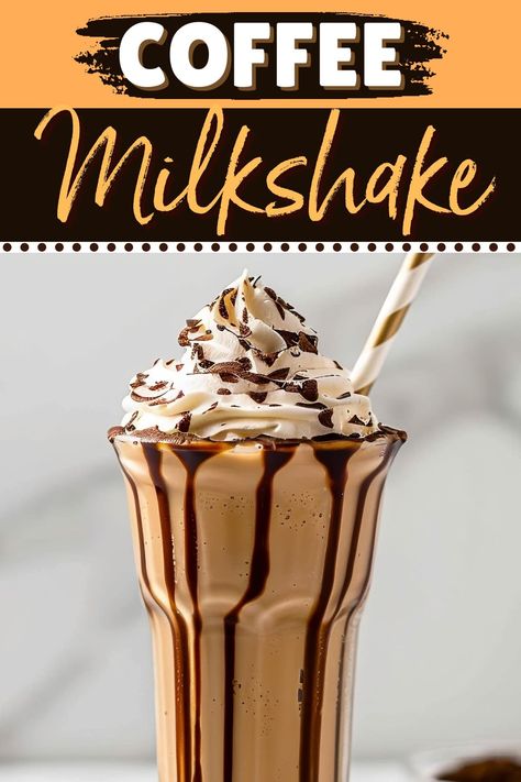 This insanely good coffee milkshake is wonderfully rich and flavorful. Plus, it’s ready in just five minutes, so it’s the ideal afternoon pick-me-up. Chocolate Coffee Shake, Whipped Chocolate Coffee, Best Milkshake Recipe, Espresso Milkshake, Shirley Bennett, Milkshakes Recipes, Frappe Recipes, Coffee Milkshake Recipe, Healthy Milkshake Recipes