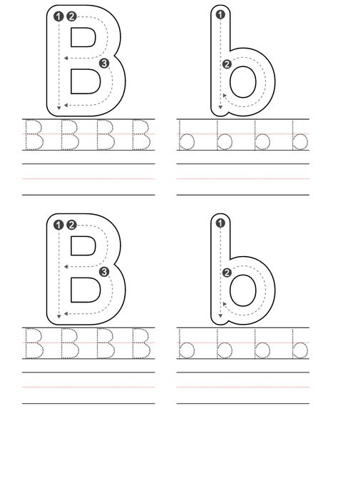 Preschool Letter B, D Worksheet, Letter Q Worksheets, Letter B Activities, Letter Worksheets Kindergarten, Letter D Worksheet, Letter B Worksheets, Alphabet Letter Worksheets, Letter Worksheets For Preschool