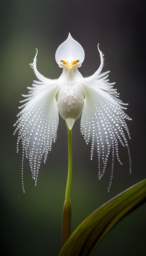 Dove Orchid, Ghost Orchid, Farm Show, Maritime Decor, Elephant Ear Plant, Calathea Plant, Orchid Show, Strange Flowers, Rare Orchids