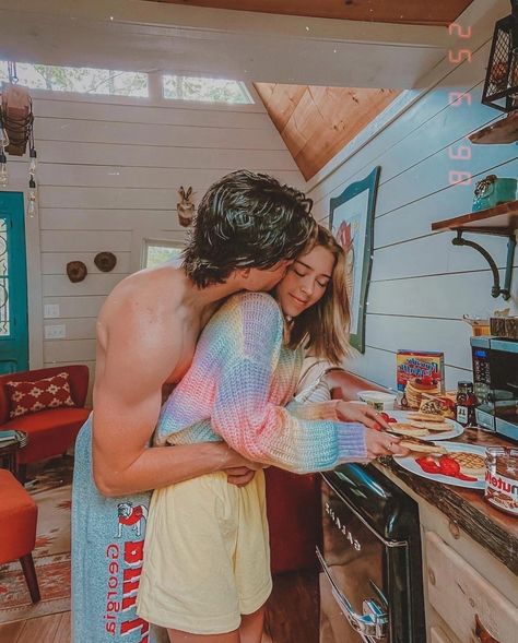 Couples Making Breakfast, Mccall Gilbert, Mccall Mitchell, Hubby Material, Making Breakfast, Breakfast Aesthetic, Romantic Photoshoot, Bad Romance, Couple Goals Teenagers