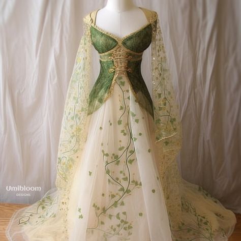 Elvish Dress, Fae Dress, Elven Fairy, Elven Wedding Dress, Fairy Gown, Elven Dress, Elf Dress, Fairy Wedding, Fantasy Dresses