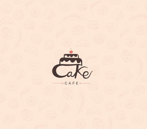 Cake Logo Design on Behance Cake Baking Logo Design, Bakery Logo Design Ideas Creative, Cake Logo Design Graphics, Cake Logo Design Ideas, Cake Bakery Logo Design, Logo Cake, Baking Logo Design, Baker Logo, Baking Logo