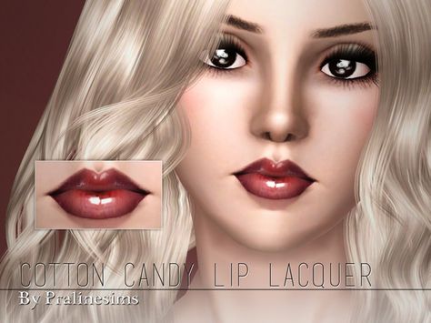 https://www.thesimsresource.com/downloads/details/category/sims3-makeup-lipstick/title/cotton-candy-lip-lacquer/id/1308720/ Sims 3 Lipstick, Sims Cc Lipstick, Sims 3 Makeup, Sims 2 Makeup, Sims 3 Generations, Sims 3 Cc Clothes, Ts3 Cc, Sims 2 Hair, Sims 3 Cc Finds