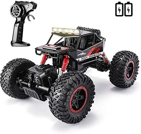 Ships within 24 Hours or Less! TEMI RC Cars 1:14 Scale Remote Control Car, 4WD Dual Motors Rock Crawler, Speed 20 Km/h All Terrains Electric Toy Off Road RC Monster Truck with Two Rechargeable Batteries for Boys Kids and Adults Shop at https://www.howdytoy.com/product/temi-rc-cars-114-scale-remote-control-car-4wd-dual-motors-rock-crawler-speed-20-km-h-all-terrains-electric-toy-off-road-rc-monster-truck-with-two-rechargeable-batteries-for-boys-kids-and-adults Remote Control Planes, Remote Control Helicopters, Monster Truck Toys, Rc Toy, Monster Car, Car For Kids, Rc Monster Truck, Remote Camera, Toy Ideas