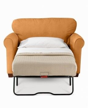 Pull out sleeper chair Fold Out Chair, Futon Chair Bed, Small Sleeper Sofa, Sleeper Chair Bed, Simple Bed Designs, Beds For Small Spaces, Fold Out Beds, Space Saving Beds, Hidden Bed