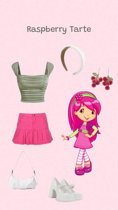 #halloween #outfitinspo #costumeinspo #raspberrytarte #strawberryshortcake Raspberry Torte, Halloween Inspo, Character Outfits, Strawberry Shortcake, Halloween Outfits, Raspberry, Halloween Costumes, Halloween, Outfit Inspo