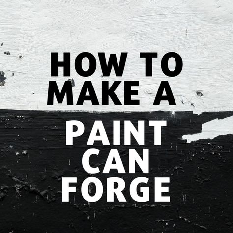 How to Make a Propane Forge From a Paint Can for Blacksmithing - FeltMagnet Small Metal Projects, Propane Forge, Propane Torch, Paint Stirrers, Homemade Paint, Step Drill, Ceramic Fiber, Forged Knife, Paint Can