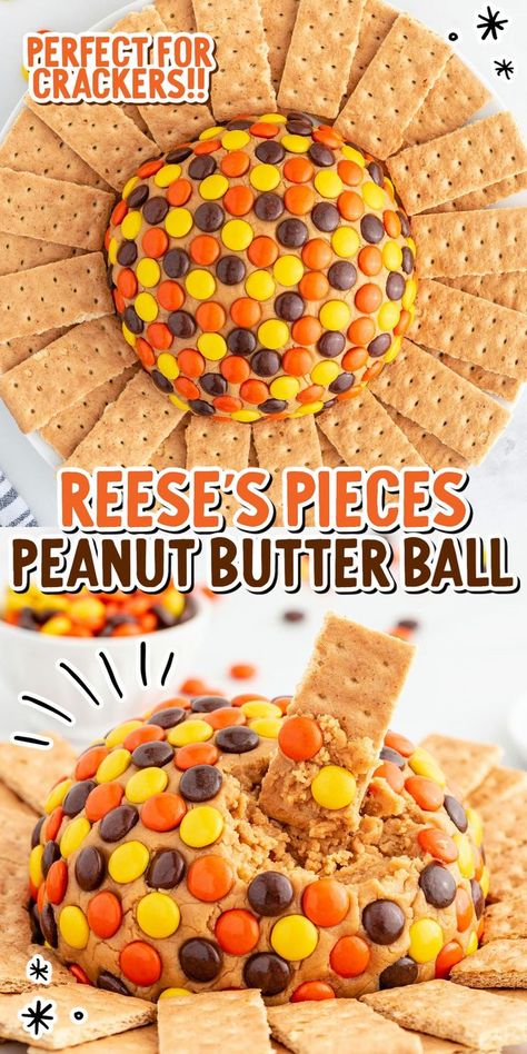 Peanut Butter Ball Cream Cheese And Peanut Butter, Reeses Desserts, Peanut Butter Ball, Dessert Cheese Ball, Peanut Butter Dip, Chocolate Peanut Butter Desserts, Peanut Butter Balls Recipe, Peanut Butter Desserts, Best Peanut Butter