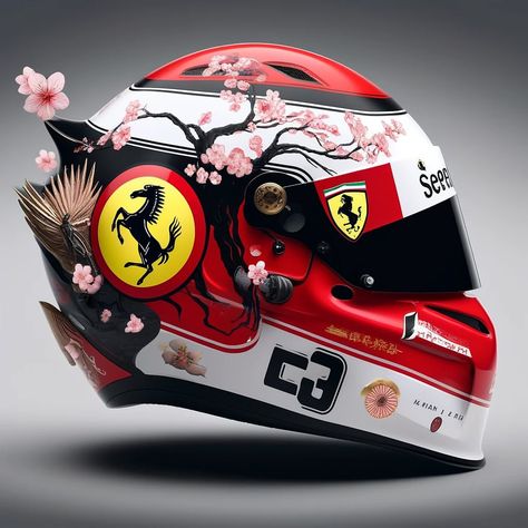 F1 Helmet Designs for Japan GP 🇯🇵 #f1 #helmet #art #japan #redbull #ferrari #mercedes #mclaren #alpine Disclaimer: The products… | Instagram F1 Helmet, Mercedes Mclaren, Motorcycle Helmet Design, Helmet Art, Helmet Designs, Helmet Concept, Japanese Grand Prix, Biker Aesthetic, Art Japan