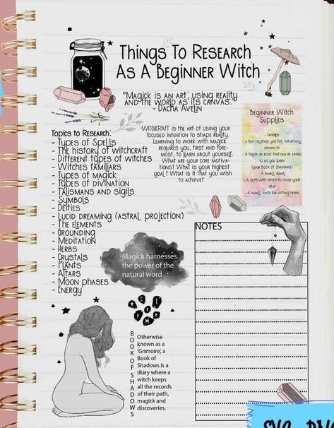 Witch To Do List, Being A Witch For Beginners, How To Start With Witchcraft, Spell Work For Beginners, Spell Book Ideas Witches, Witchcraft For Beginners Crystals, Things To Put In Your Shadow Book, Best Books For Beginner Witches, Things To Write In Book Of Shadows