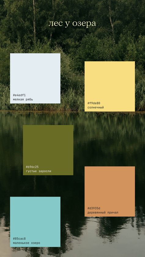 Camping Color Pallete, Vintage Summer Camp Color Palette, Forest Branding Design, Pond Color Palette, Lake Como Color Palette, Oregon Coast Color Palette, Outdoor Colour Palette, East Coast Color Palette, Travel Colour Palette