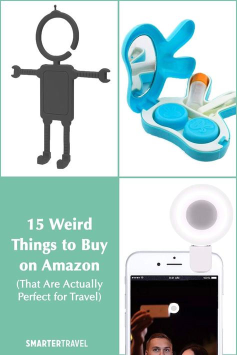 Weird but Useful Things to Buy on Amazon: From a gargle cup to crystalized deodorant, these 15 weird things to buy on Amazon will at the very least intrigue you—and maybe even come in handy the next time you travel. Cheap Fun Travel Backpack, Travel Stuff From Amazon, Weird Amazon Finds, 60 Weird Things On Amazon, Amazon Weird Product, Cool Things On Amazon, Cool Things To Buy On Amazon, Weird Stuff On Amazon, Buzzfeed Gifts