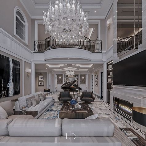 English Mansion Interior, Expensive Houses Interior, Luxury Living Room Designs Classy, Ava Clements, Interior Mansion, Dark Modern House, Modern Mansion Interior, Dream Family Room, Big Houses Interior