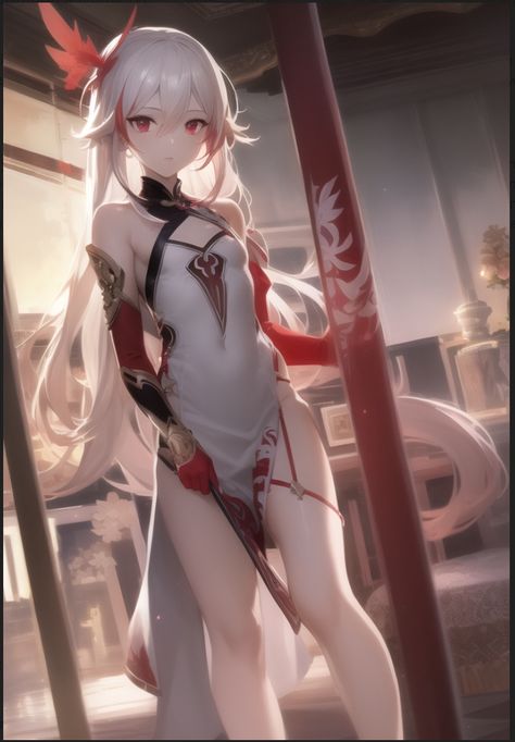 No larger size available Japanese Swimsuit, Good Anime To Watch, Comics Girl, Cool Anime Pictures, Girls Show, Fanarts Anime, Kawaii Girl, Anime Poses, White Hair