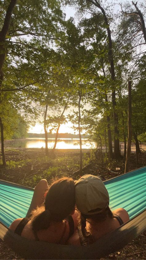 Camping With Girlfriends, Sapphic Summer Aesthetic, Wlw Camping, Wlw Travel Aesthetic, Wlw Summer Aesthetic, Wlw Travel, Wlw Summer, Summer Camp Aesthetic, Couple Camping