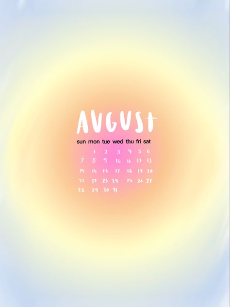 August Aura Wallpaper, Ipad Aura Wallpaper Aesthetic, Preppy Calander, August Calendar Aesthetic, August Calender 2023 Aesthetic, July Aura Wallpaper, April Wallpaper Aesthetic Ipad, August Calendar 2023 Aesthetic Wallpaper, August Widget Aesthetic