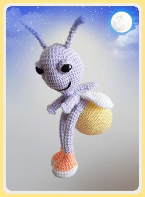 Amigurumi for all | This is Lucy my firefly 💓 | Facebook Firefly, Crochet Amigurumi, Ravelry, Amigurumi, Crochet Patterns, Star Wars, Novelty Christmas, Christmas Ornaments, Holiday Decor