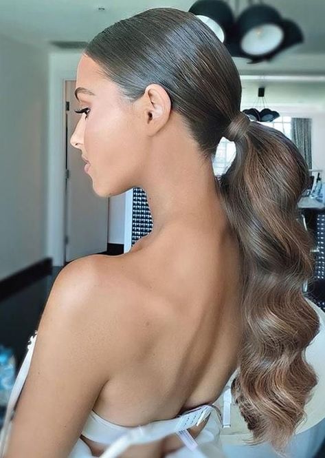 Cornrow, Bridal Ponytail, Slicked Back Ponytail, Vlasové Trendy, Sleek Ponytail, Low Ponytail, Wedding Hair And Makeup, العناية بالشعر, Bride Hairstyles