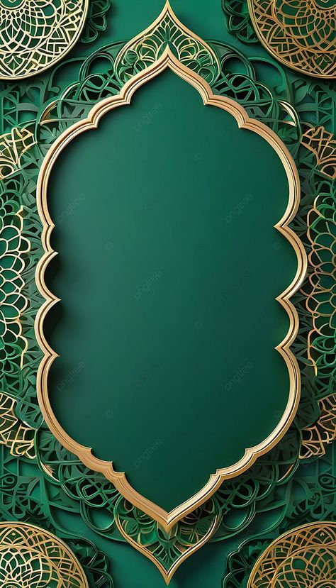 Wedding Card Design Blank, Islamic Invitation Card Background, Islamic Frame Background, Arabic Calligraphy Background Design, Back Of Card Design, Arabic Background Design, Islamic Green Background, Invitation Card Design Green, Islamic Background Wallpapers