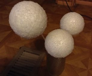 A little tutorial on how to make fake snowballs.I needed to make fake snowballs for my Jack Frost costume that I will need later on during my Senior W... Snowballs Diy, Jack Frost Costume, Fake Snowballs, Indoor Snowballs, Snowball Ornament, Snowman Costume, Clear Glass Ornaments, Snow Ball, Fake Snow