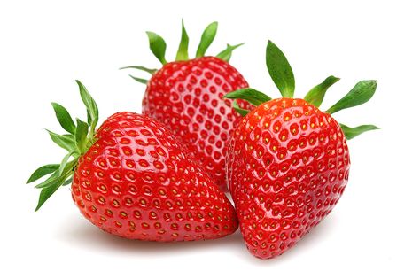 Image Strawberry Food Three 3 Closeup White background Blue Template, Strawberry Png, Strawberry Seed, Fruits Photos, Fruit Picture, Strawberry Plants, Food Wallpaper, Fruit Seeds, Winter Crafts For Kids