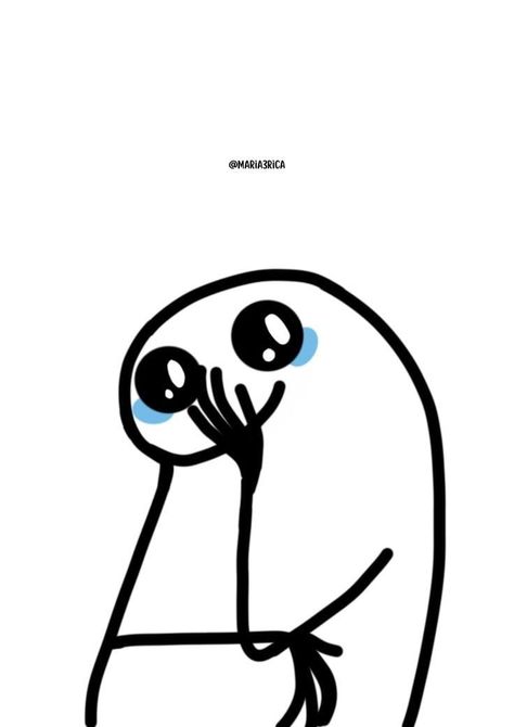 Shy Reaction Pic, Shy Funny, Florkofcows Icons, ليلو وستيتش, Funny Stick Figures, Funny Stickman, Cute Easy Doodles, Reaction Pic, Cute Drawing